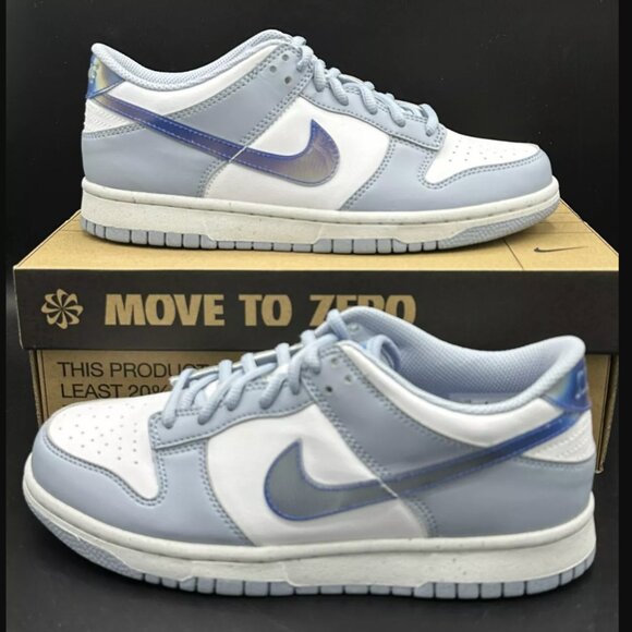 Nike Dunk Low Blue Whisper Iridescent Size 7Y Women 8.5 FJ4668-400 NEW IN BOX